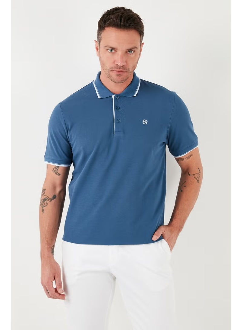 Buratti Cotton Buttoned Slim Fit Polo T Shirt Men's Polo T Shirt 5902118 - Image 1